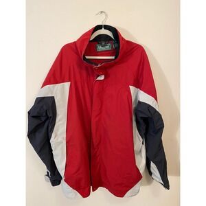 Y2K Era L.L. Bean Retro Colorblock Insulated Ski Jacket Red White Blue
